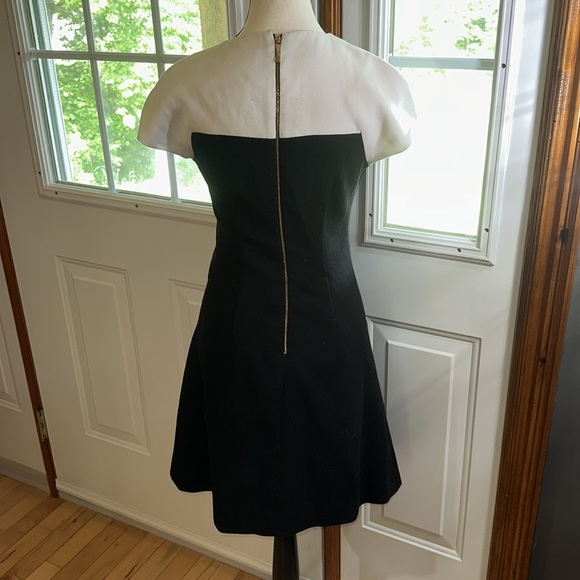Kate Spade Black and White Sleeveless A-Line Mini Dress - Picture 2 of 9
